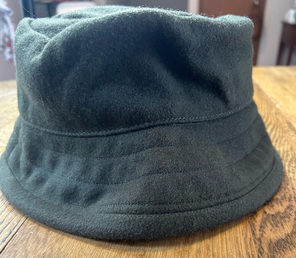 New York Hat & Cap Co. Green Wool Bucket Hat Rare Vintage